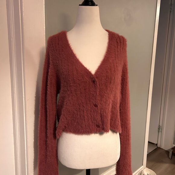 Fuzzy Pink Sweater - Picture 3 of 3